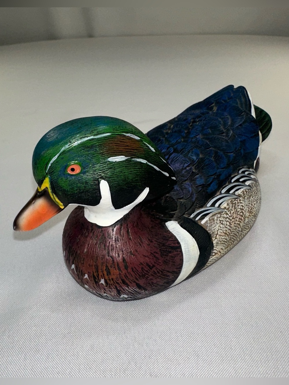 Wooden Duck Vintage Detailed Drake Unsigned